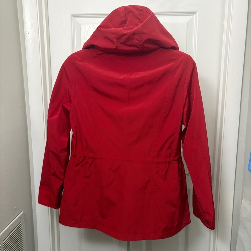 Charter Club Vibrant Red Utility Jacket with Hood - Picture 2 of 14